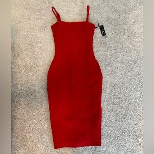 Red dress from Lulus
